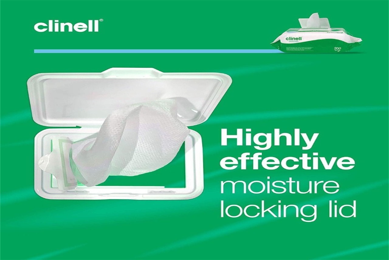 2 clinell cw200 universal sanitising wipes 280mm x 220mm x 200 5   Thumbnail0
