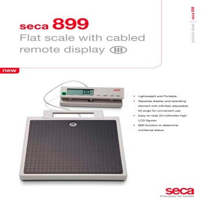 Seca 7601126008 Large Floor Dial Scale - White